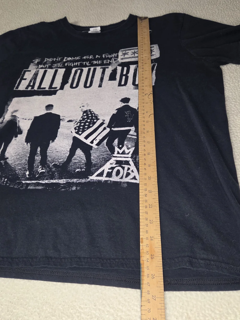 Graphic Band Tee - Black FOB FALL OUT BOY Size Large